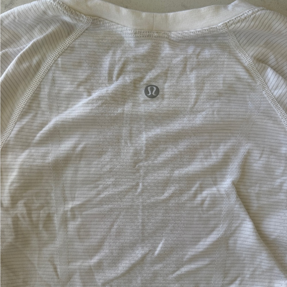 Lululemon White Long Sleeve Top